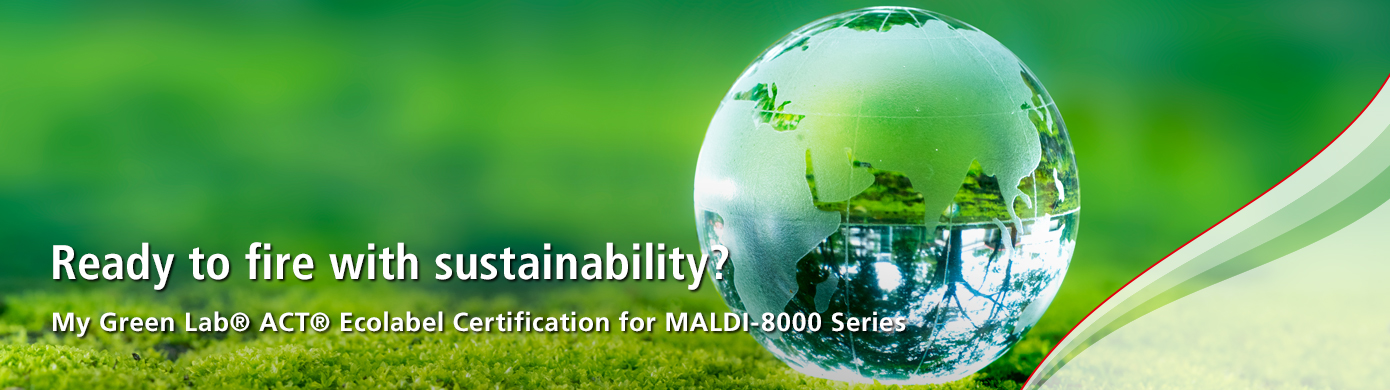 My Green Lab® ACT® Ecolabel Certification for MALDI-8000 Series 